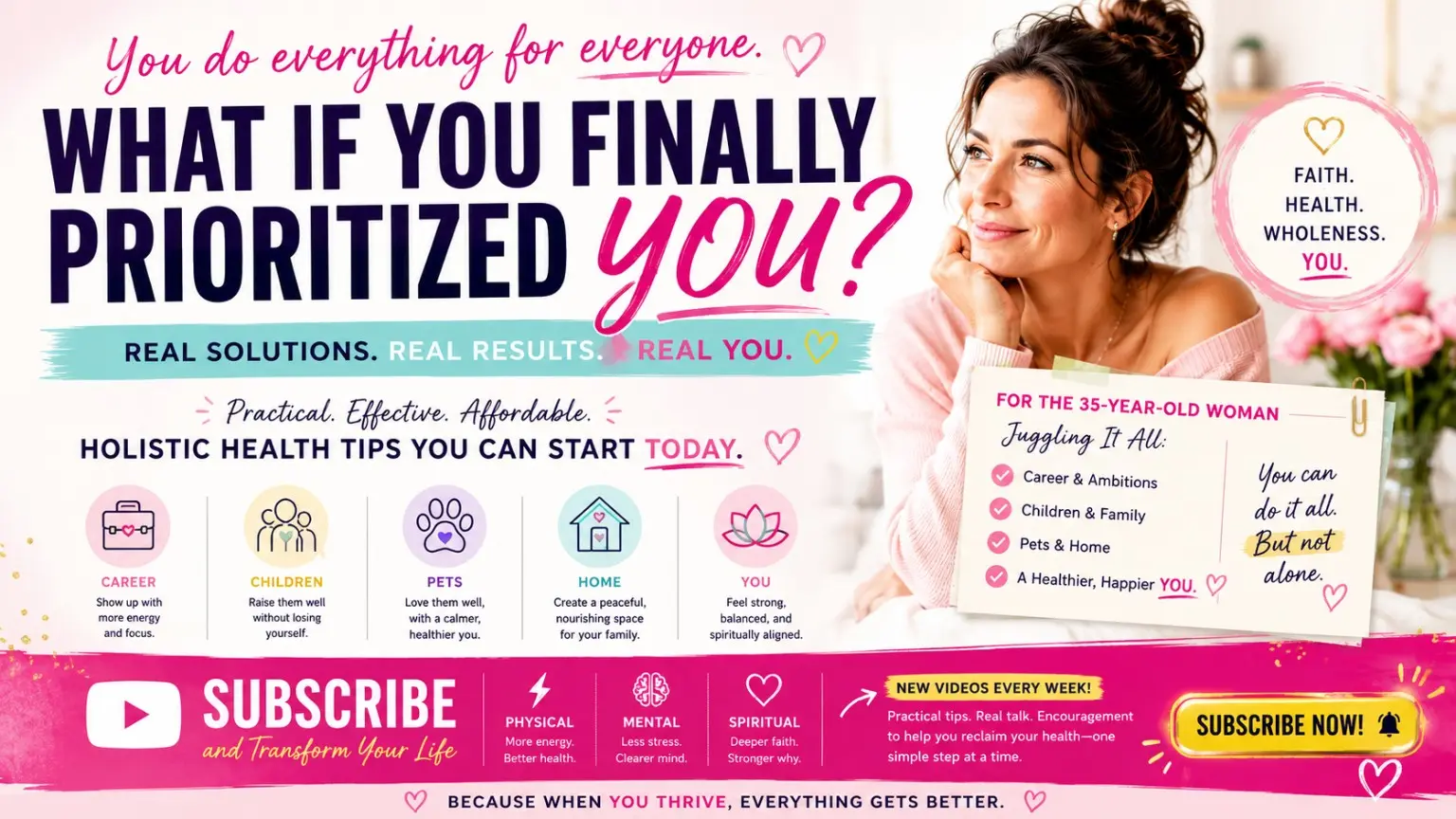 Audience-specific faith and holistic health campaign graphic